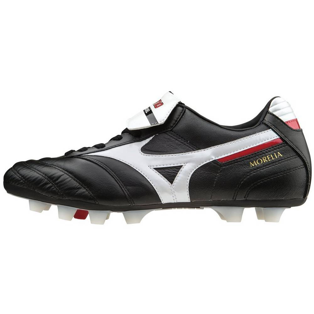 Tacos de Futbol Mizuno Morelia II Made in Japan Para Mujer Negros/Blancos 6185974-SO